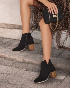 Royalfashion Botki damskie eko zamszowe Ovi