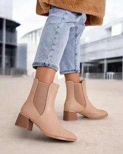 Royalfashion Botki damskie na niskim słupku Eterra