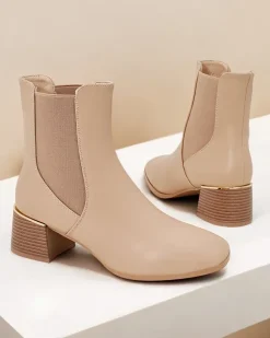 Royalfashion Botki damskie na niskim słupku Eterra