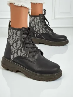 Royalfashion Botki damskie z printem Efrioz