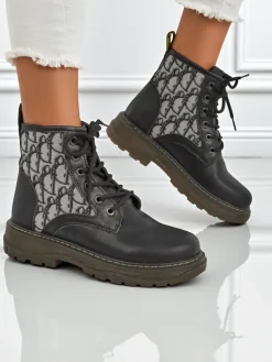 Royalfashion Botki damskie z printem Efrioz