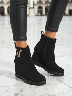 Royalfashion Botki damskie na koturnie Nerias