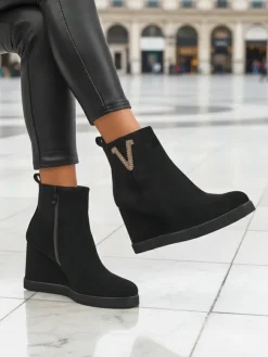 Royalfashion Botki damskie na koturnie Nerias