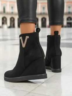 Royalfashion Botki damskie na koturnie Nerias