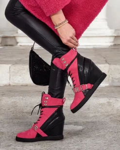 Royalfashion botki na koturnie damskie Ronii