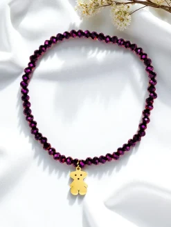 Royalfashion Bransoletka damska z zawieszką misia