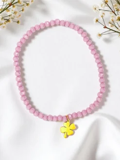 Royalfashion Bransoletka damska z zawieszką koniczynki