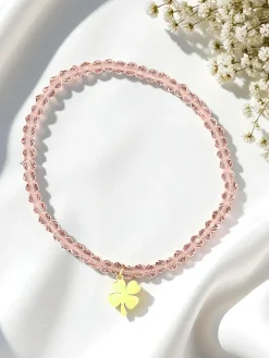 Royalfashion Bransoletka damska z zawieszką koniczynki