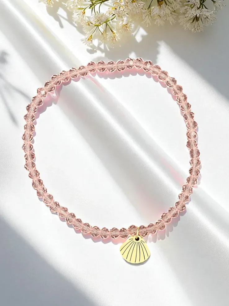 Royalfashion Bransoletka damska z zawieszką muszelki