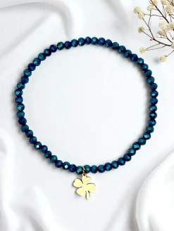 Royalfashion Bransoletka damska z zawieszką koniczynki