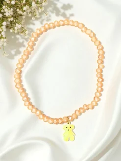 Royalfashion Bransoletka damska z zawieszką misia