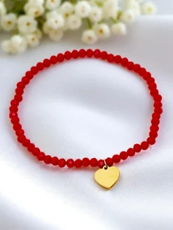Royalfashion Bransoletka damska z zawieszką serduszka