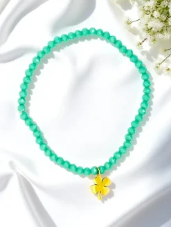 Royalfashion Bransoletka damska z zawieszką koniczynki