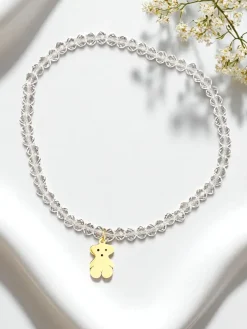 Royalfashion Bransoletka damska z zawieszką misia