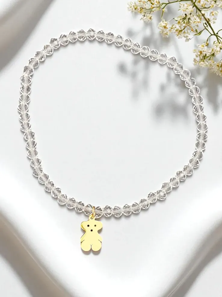 Royalfashion Bransoletka damska z zawieszką misia