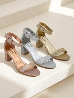 Royalfashion Brokatowe damskie sandały Montrea