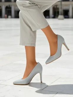 Royalfashion Brokatowe damskie czółenka na szpilce Enen