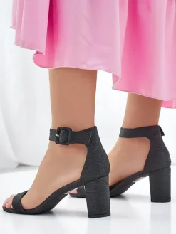 Royalfashion Brokatowe damskie sandały Montrea