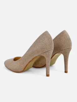 Royalfashion Brokatowe damskie czółenka na szpilce Enen