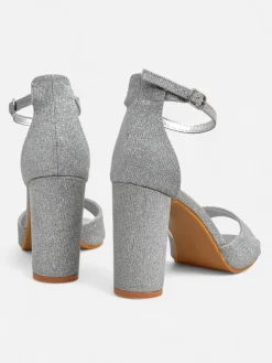 Royalfashion Brokatowe damskie sandały Roka