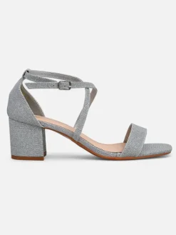 Royalfashion Brokatowe damskie sandały Rokates