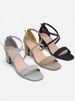 Royalfashion Brokatowe damskie sandały Rokates