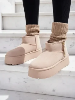 Royalfashion Buty a'la śniegowce damskie na platformie Delgadi