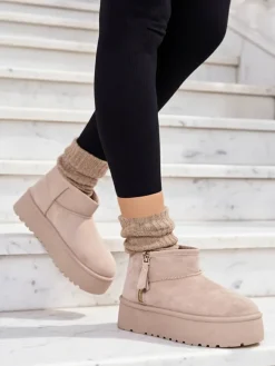 Royalfashion Buty a'la śniegowce damskie na platformie Delgadi