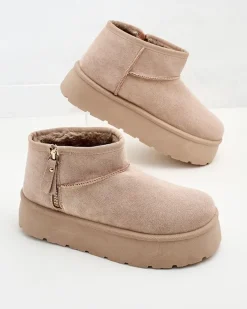 Royalfashion Buty a'la śniegowce damskie na platformie Delgadi