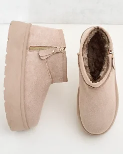 Royalfashion Buty a'la śniegowce damskie na platformie Delgadi