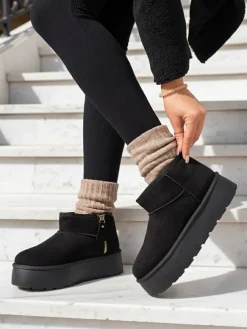 Royalfashion Buty a'la śniegowce damskie na platformie Delgadi