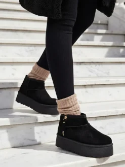 Royalfashion Buty a'la śniegowce damskie na platformie Delgadi