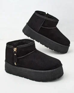 Royalfashion Buty a'la śniegowce damskie na platformie Delgadi