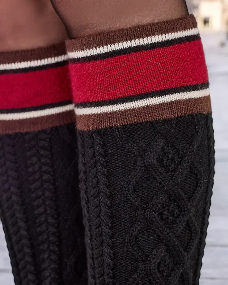 Royalfashion Buty a'la śniegowce damskie z cholewką a'la skarpeta Kokumi