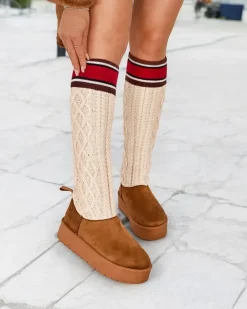 Royalfashion Buty a'la śniegowce damskie z cholewką a'la skarpeta Kokumi