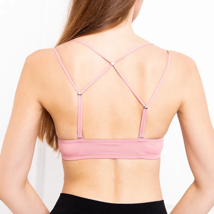 Royalfashion Ciemnoróżowy damski biustonosz push up bez zapięcia