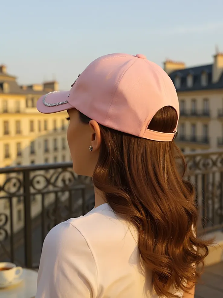 Royalfashion Czapka z daszkiem z cyrkoniami Heart Spark