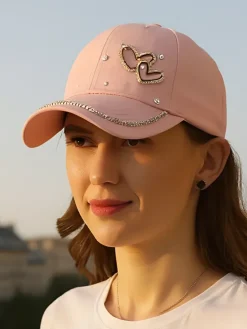 Royalfashion Czapka z daszkiem z cyrkoniami Heart Spark