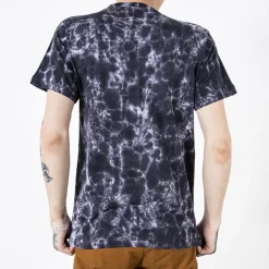 Royalfashion Czarna bawełniana koszulka męska z printem