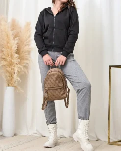 Royalfashion Czarna rozpinana bluza z kapturem damska