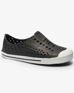 Royalfashion Czarne ażurowe dziecięce gumowe trampki Jiteri