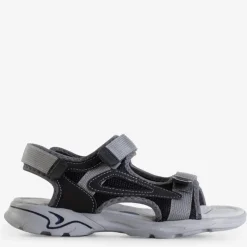 Royalfashion Czarne chłopięce sandały na rzepy Asitop