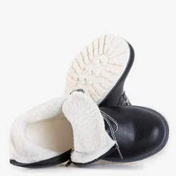 Royalfashion Czarne chłopięce ocieplane trzewiki Tiptop