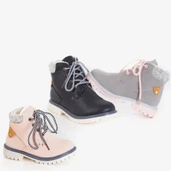 Royalfashion Czarne chłopięce ocieplane trzewiki Tiptop