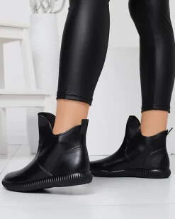 Royalfashion Czarne damskie kalosze Alcada