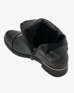 Royalfashion Czarne damskie botki a'la sztyblety Orlaenda