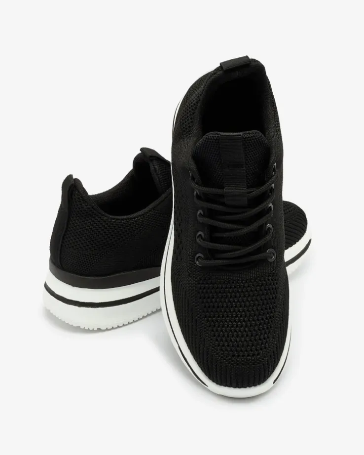 Royalfashion Czarne sportowe buty damskie Losoyta