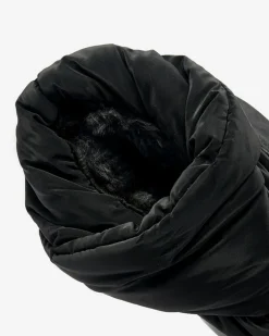 Royalfashion Czarne wsuwane śniegowce damskie Maderta