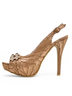 Royalfashion Czółenka damskie bez pięty z ozdobnym wzorem Magiga