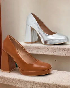 Royalfashion Czółenka damskie na wysokim słupku Cellcas